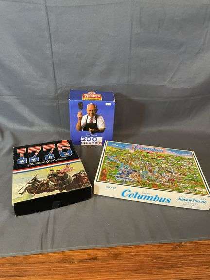 Columbus Puzzle & Dave Thomas Bobble Head