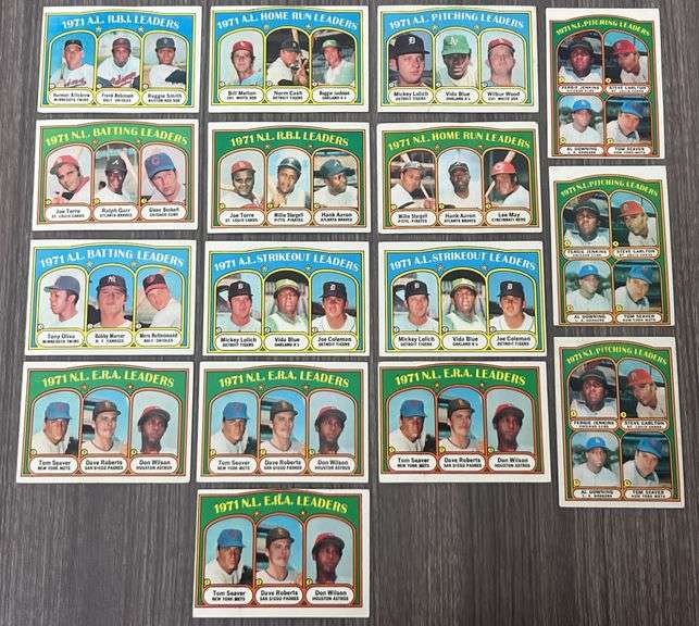 Assorted 1972 Topps LEADERS Baseball Cards
