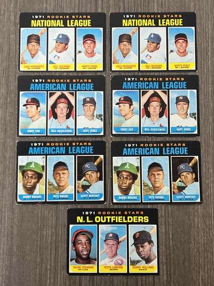 Assorted 1971 Topps ROOKIE STARS Baseball Stars