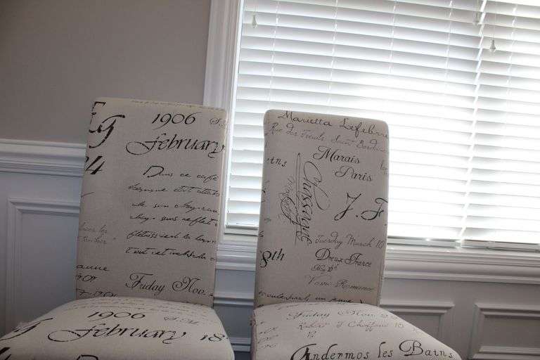 French Script Parsons Chairs - Auction Ohio