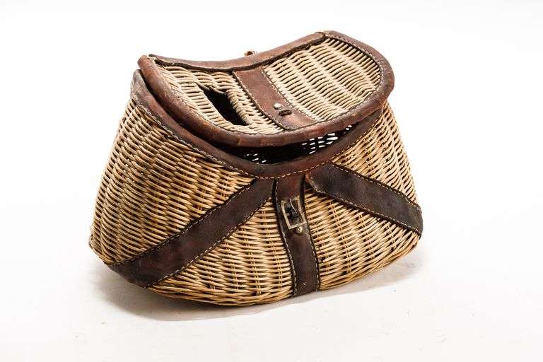Vintage Fishing Creel Basket