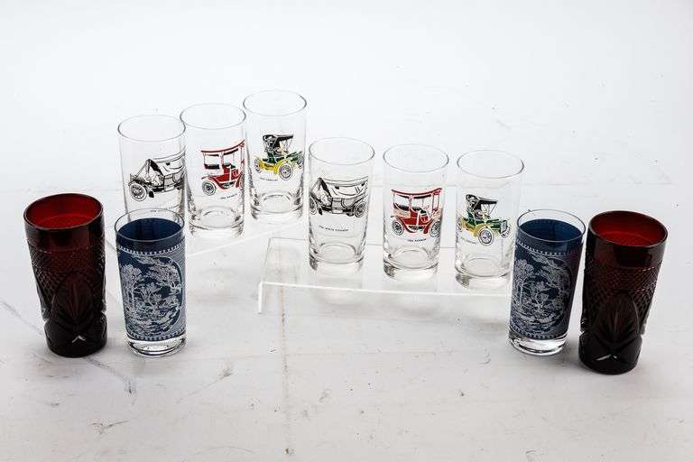 Vintage Tumbler Glasses- Cars and More
