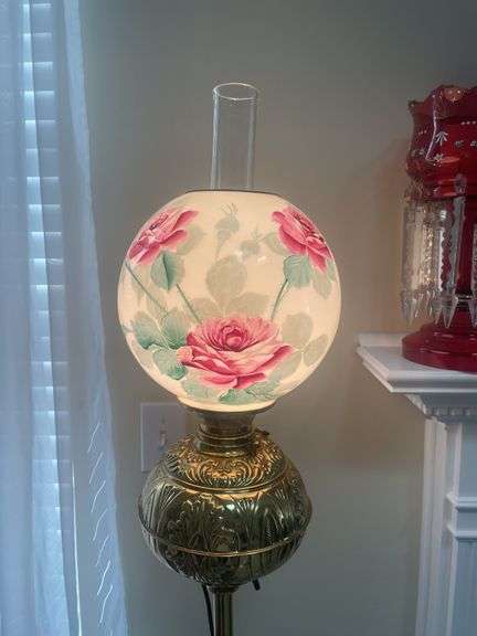 Antique Brass Piano Lamp
