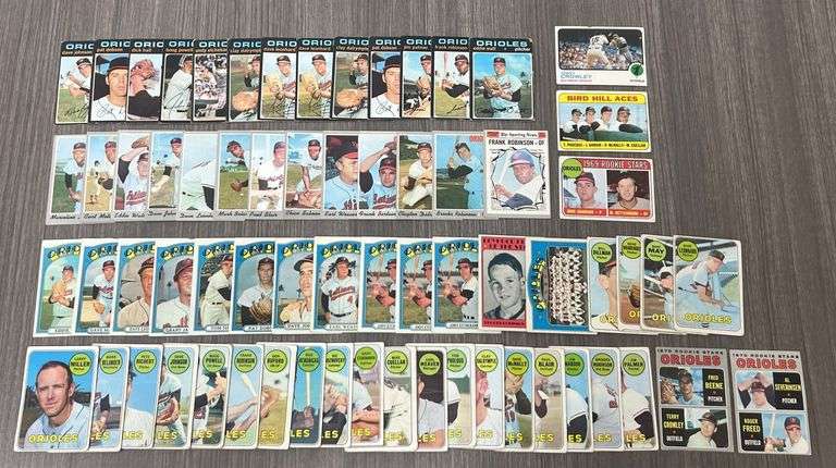 Assorted Vintage Baltimore Orioles Baseball Cards