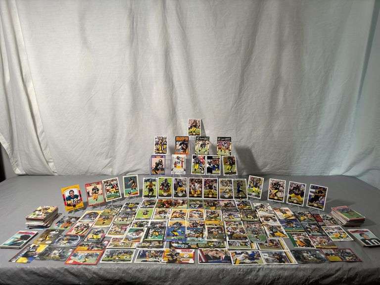 Pittsburgh Steeler football cards, including cards from the 70s to current.