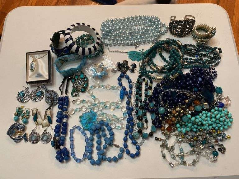 Assortment of costume jewelry