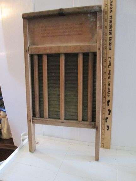 Vintage Wood & Metal Washboard
