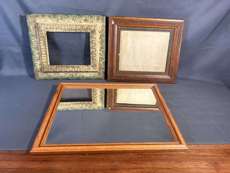 Oak Cased Mirror & Early Frames