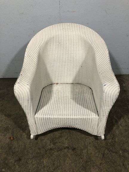 White Wicker Chair