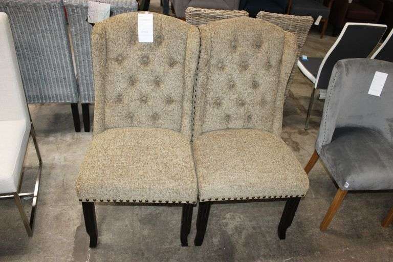 Rustic Linen Dining Chairs