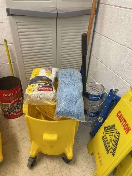 Mop heads and bucket