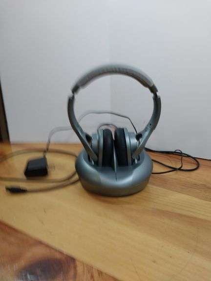 Zanchie TV Wireless Headphones Over Ear Headsets with RF Transmitter Charging Dock