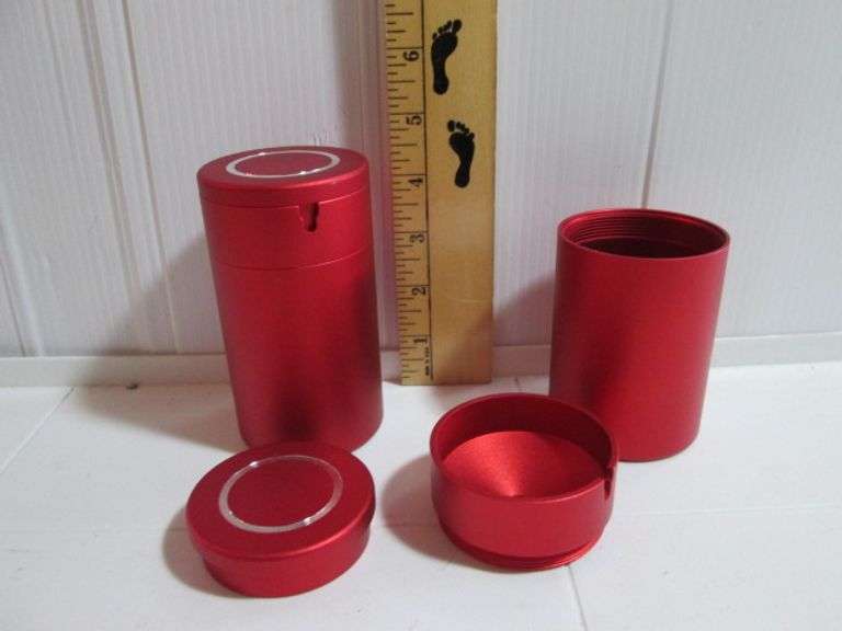 2 New Metal Ashtrays
