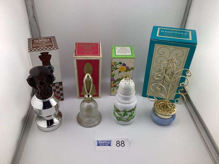 Lot of Four Avon Bottles With Boxes