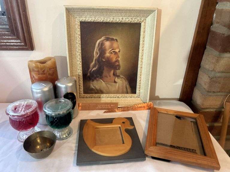 Jesus Picture, Candle Décor