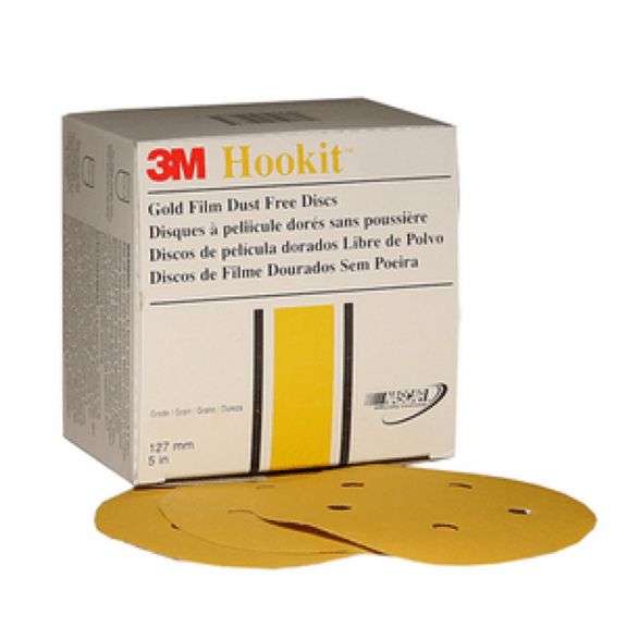 3M 01075 Hookit Gold Disc D/F 216U, 6 in, P320A, 100 discs per box NEW RETAIL $69.99