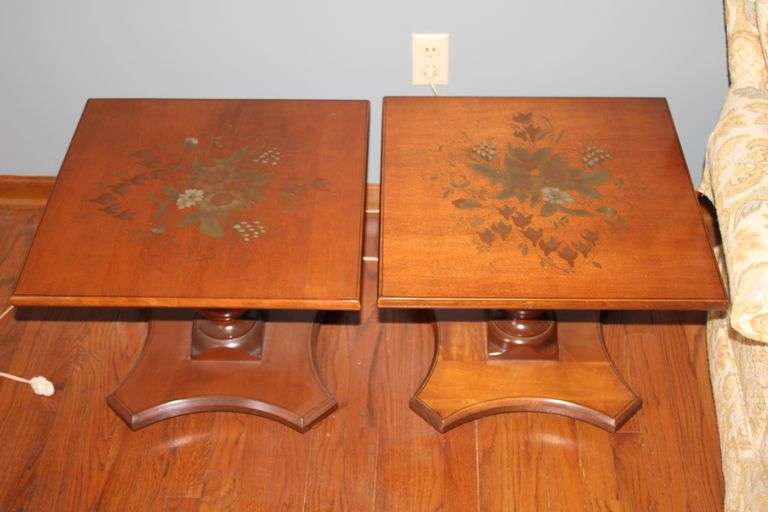 L. Hitchcock Maple Side Tables