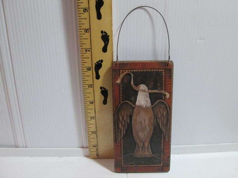 David Wood Ornament Gain Power in Knowledge Eagle