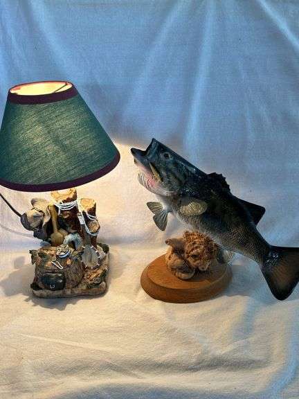 Lamp / Wooden Fish Decor