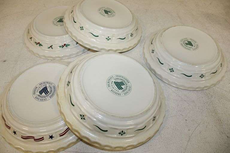 Longaberger Pottery Pie Plates