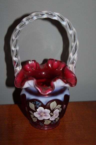Fenton Glass Basket