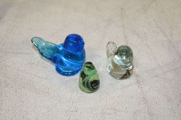 Glass Bird Figures