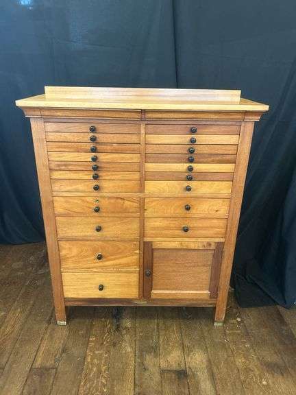 Antique Multi Drawer Dental Cabinet