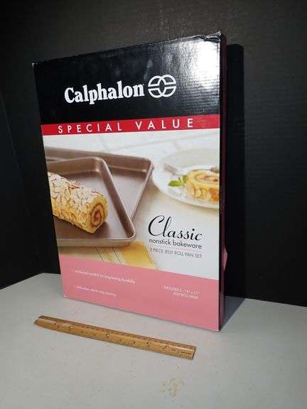 Caphalon Classic Nonstick bakeware - 2pc Jelly Roll Pan Set 12x17 - New in box