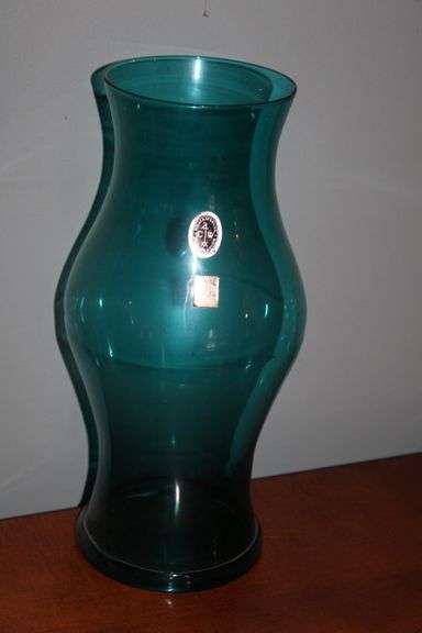 Dutch Royal Leer Dam Glass Vase