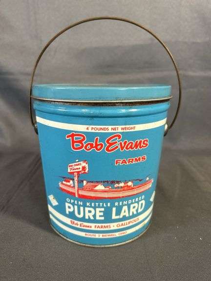Bob Evans Lard Tin