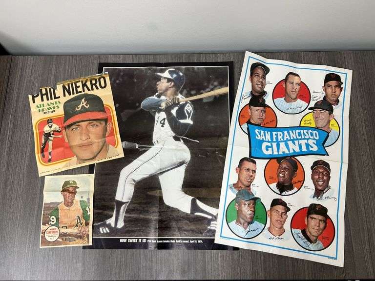 (4) Vintage Baseball Posters