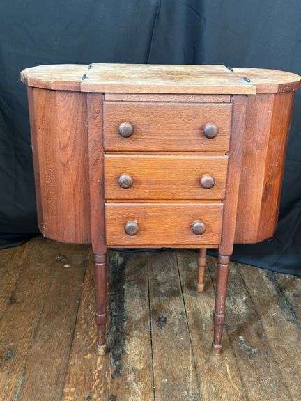 VTG Wood Sewing Cabinet