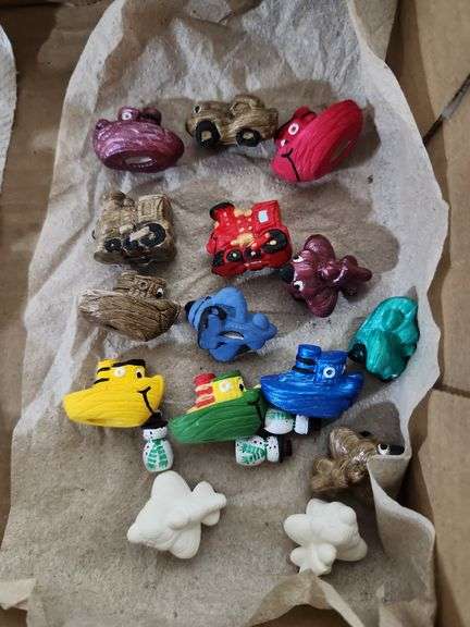 Hand Painted Miniature Boats, Planes, Trains, Etc.