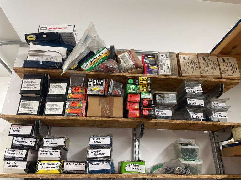 Assortment of nuts and bolts