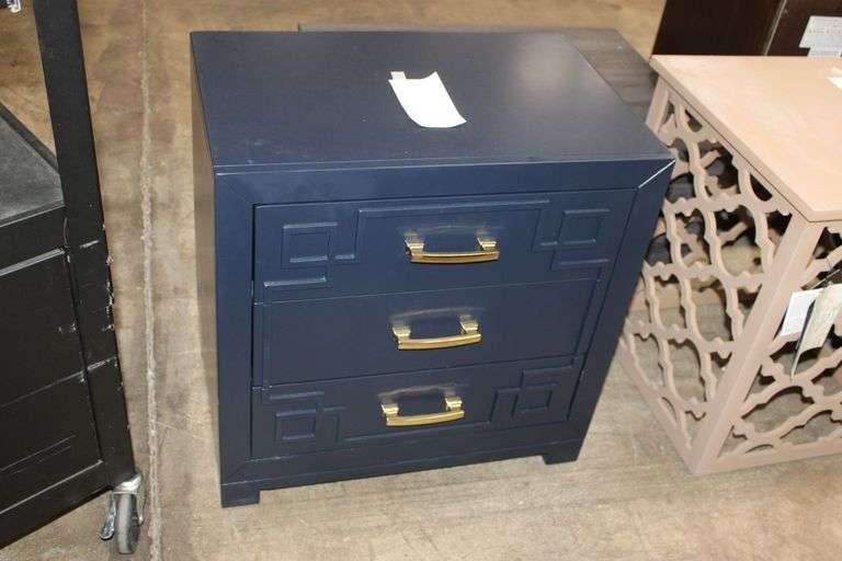 Navy Blue Nightstand