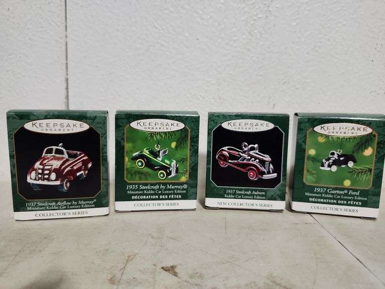 Hallmark Keepsake Miniature Kiddie Cars Steelcraft & Ford