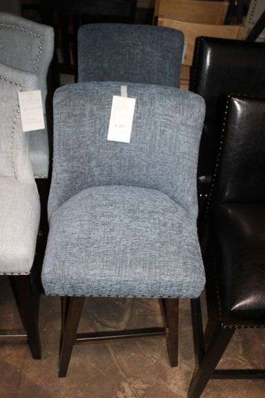 Blue Swivel Counter Stools