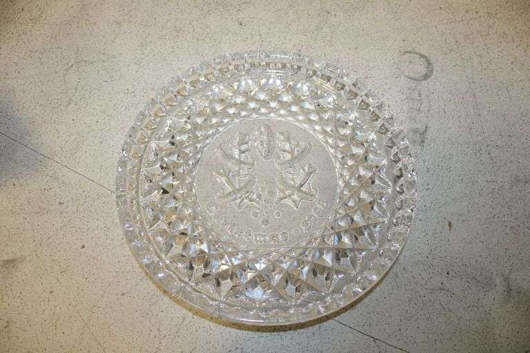 1988 Waterford Crystal Christmas Plate