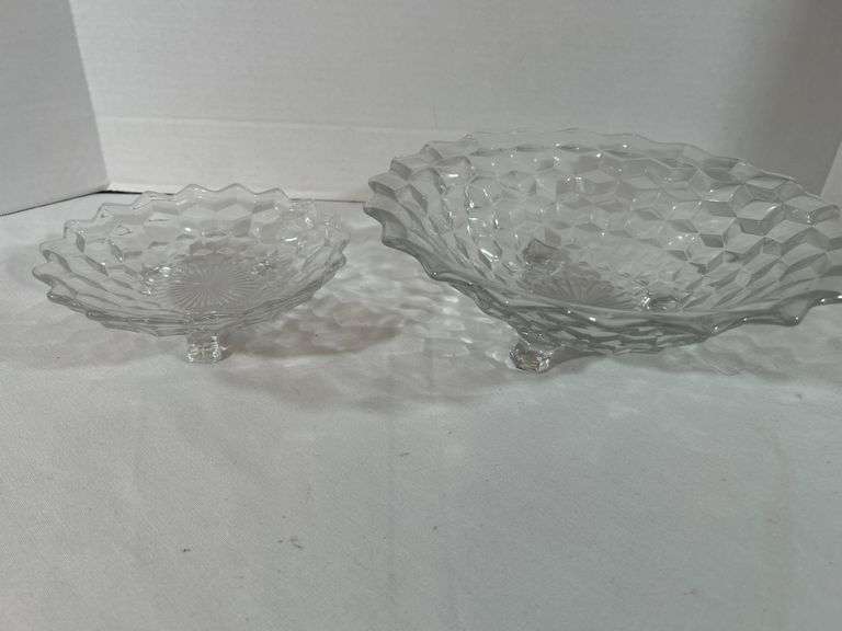 Fostoria Glass Footed Bowls