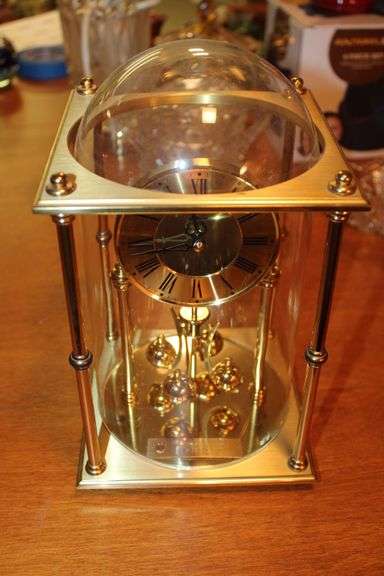 Brass & Glass Domed Clock