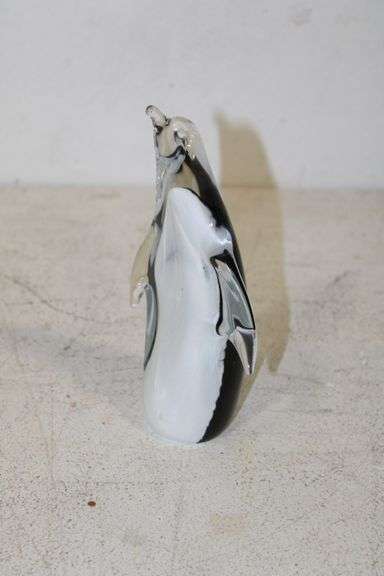 Swedish Ronneby Art Glass Penguin