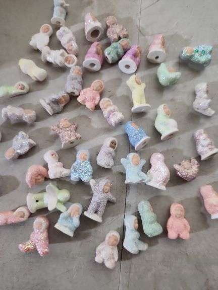 Assorted Unpainted Miniature Snow Baby Ceramics