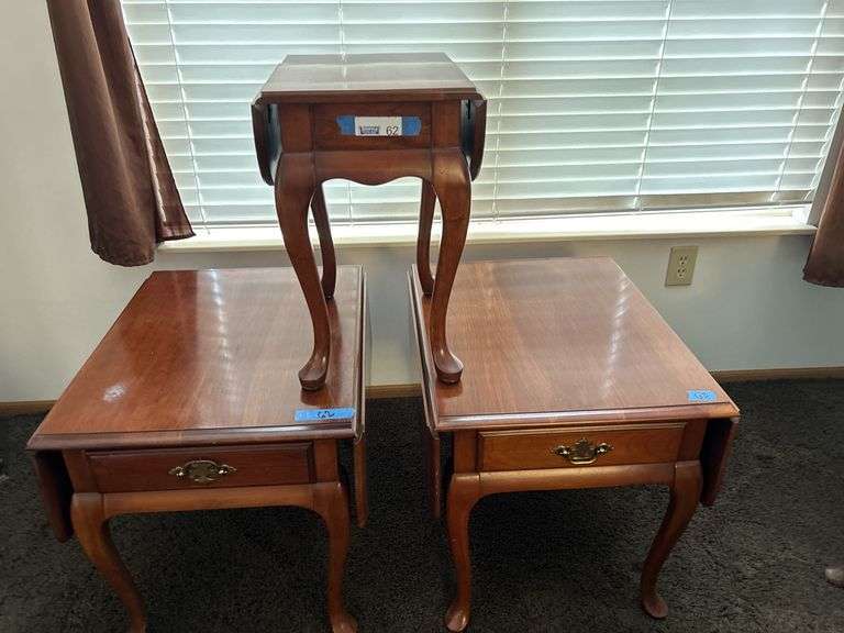 Drop Leaf Cherry End & Coffee Tables