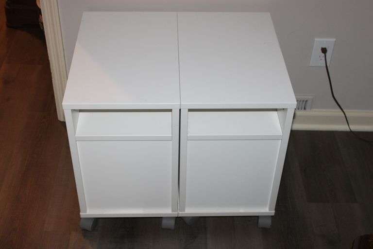 Pair of White Cabinets