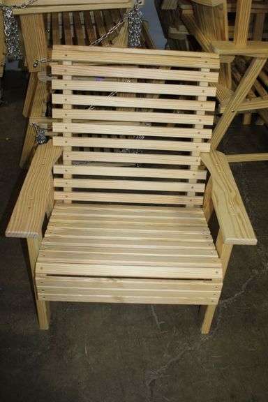 New Amish Built Slatted Armchair