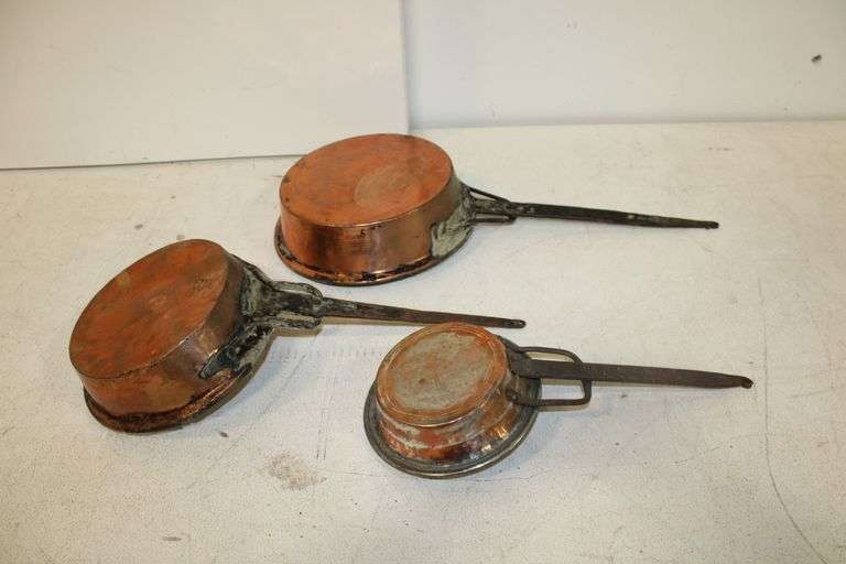 Antique Copper Clad Pans