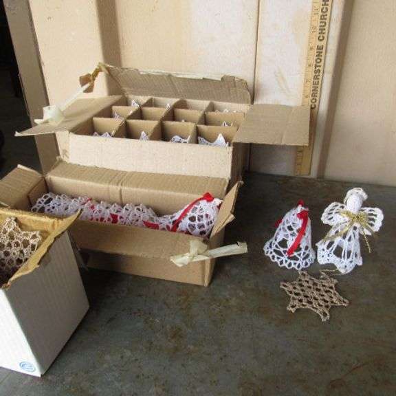 Sugar mold ornaments 12 angels, 12 bells and 23 snowflakes