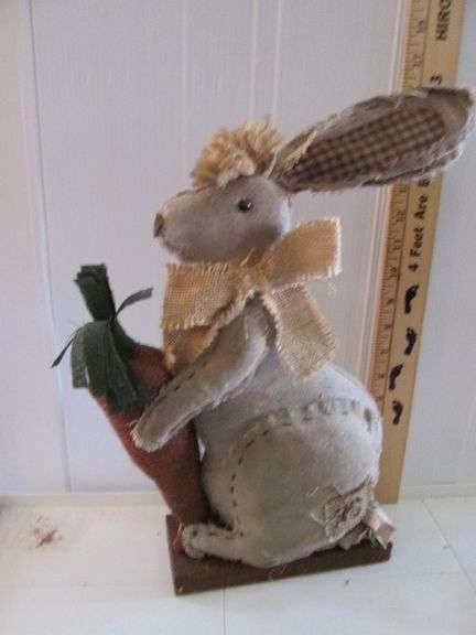 Country Decor Canvas Rabbit