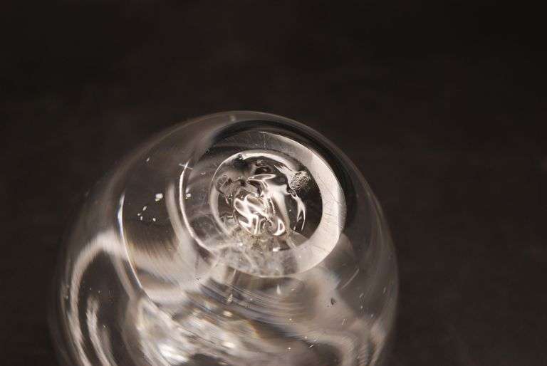 Blenko Crystal Apple Paperweight