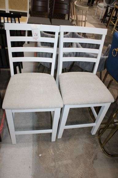White Farmhouse Stools